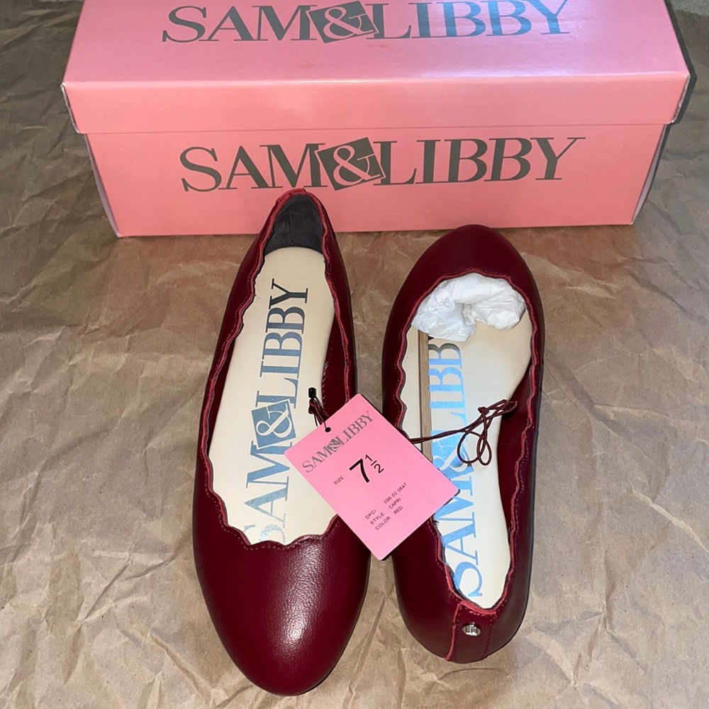 Sam & Libby Maroon Flats